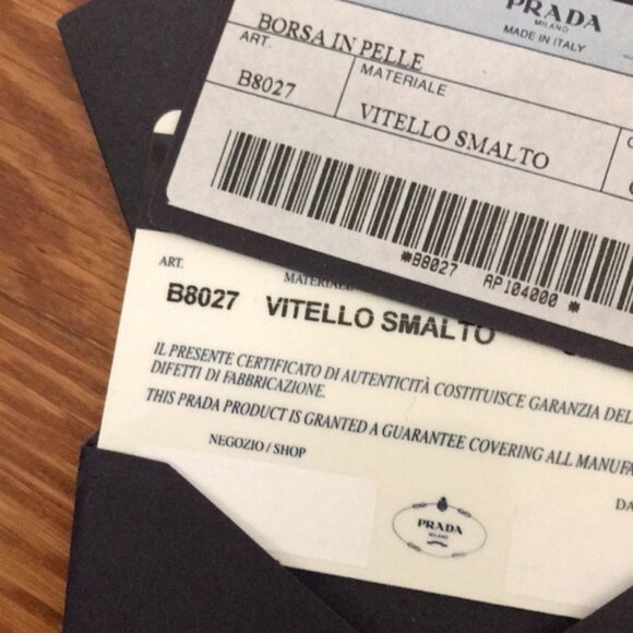 Auth Prada Vitello Smalto Cammello - Picture 5 of 15